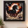 Handmade 3D Horse Shadow Box 27x27 cm Image 3