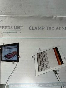 NEW clamped tablet stand