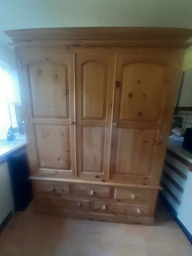 Pine wardrobe