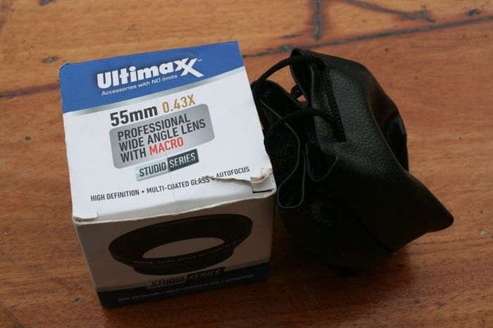 58MM Wide Angle 0.45x Converter Lens with Macro Close-Up Attachment for Rebee