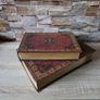 Vintage Nesting Faux Book Storage Boxes - Set of 2 Ornate Persian Design Image 7
