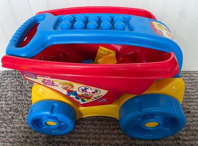 Mega Bloks blocks wagon with 20 building blocks kids toy