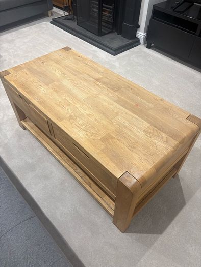 Solid Oak Coffee Table