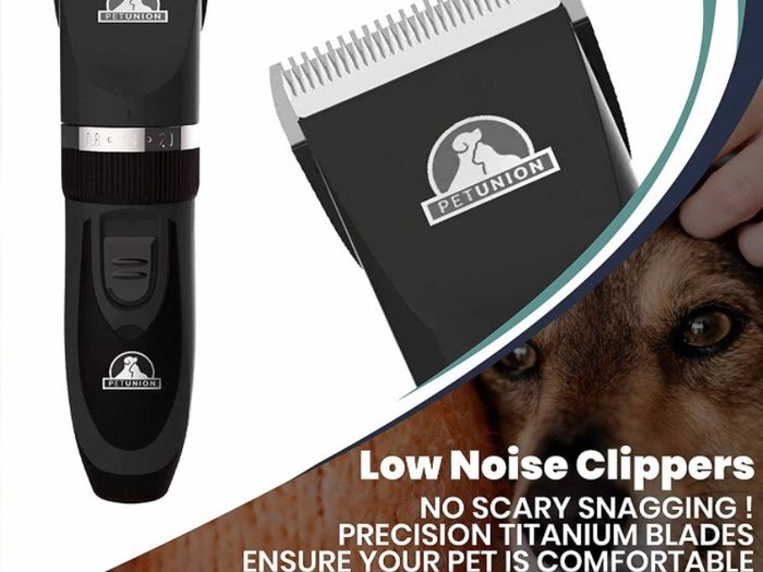 Professional Dog Grooming Kit - Rechargeable, Cordless Pet Grooming Clippers & Complete Set of Dog Grooming Tools. Low Noise & Suitable for Dogs, Cats and Other Pets Stainless Steel (FREE POSTAGE)
