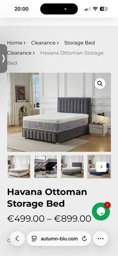 New Havana Doubke Storage bed