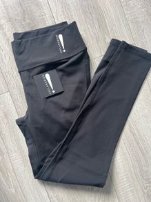 NEW Exclamazion Black High Waisted Gym Leggings Bundle 3 Pairs S M L