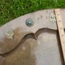 Antique Large 34"  Eastern Brass Tray Table Top Handmade Image 6