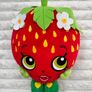 Shopkins Strawberry Kiss Plush 2013 approx. 25 cm. Moose Used Please see photos Image 2