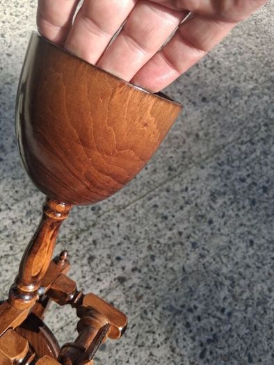 Mid Century Spinning Wheel Ashtray