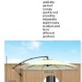 Large parasol with base Image 6