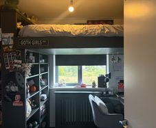 Space-saving loft bed/high sleeper, ideal for a box room or small bedroom.