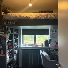 Space-saving loft bed/high sleeper, ideal for a box room or small bedroom.