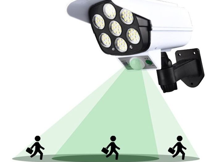 New Realistic Solar Dummy Fake Security Camera Surveillance CCTV Red LED #1472