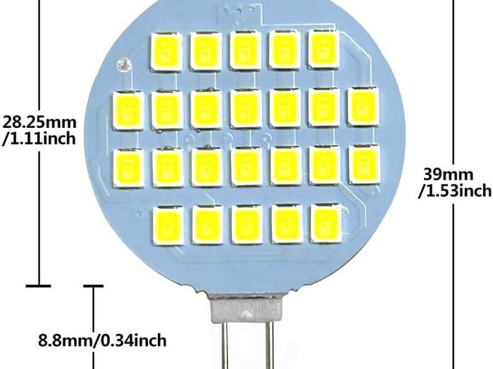DC12V G4 LED Bulb 24 LED 3528 SMD 1210 3528 SMD White/Warm White Led Lamp Mini LED Spotlight chandelier lustre Home Light
