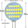 DC12V G4 LED Bulb 24 LED 3528 SMD 1210 3528 SMD White/Warm White Led Lamp Mini LED Spotlight chandelier lustre Home Light Image 2