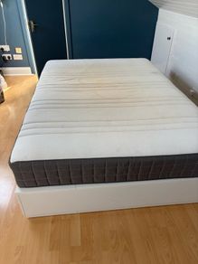 IKEA double bed and good quality mattress.