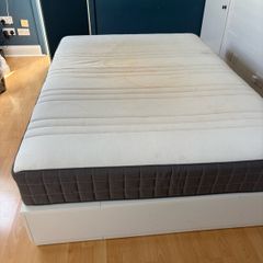 IKEA double bed and good quality mattress.