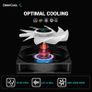 Ag400 Bk Argb Cpu Air Cooler All-black 5v-3pin Sync 220w Tdp 6mm X 4 Copper Heat Pipes With 120mm Fan Pwm 2000rpm 75.89cfm For Intel Lga 1700/1200/1151/1150/1155 Amd Am5/am4 Image 4