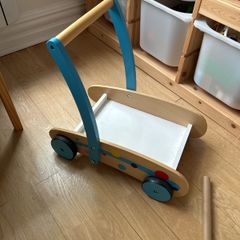 Toddler wooden trolley/walker