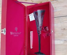 Vintage Limited Edition A Partridge in a Pear Tree Waterford Crystal Flute. In original box.