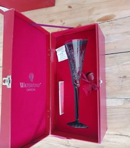 Vintage Limited Edition A Partridge in a Pear Tree Waterford Crystal Flute. In original box.