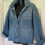 Denim studded jacket Image 2