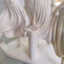 Greek Roman Plaster Sculpture 3 Women Holding Hands  Sculpture Image 8