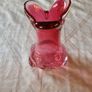 Murano Glass Ruby Vase Image 6