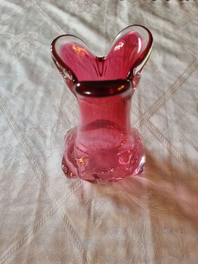 Murano Glass Ruby Vase