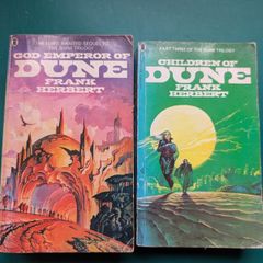 Frank Herbert - God Emperor of Dune & Children of Dune vintage 1982 paperbacks