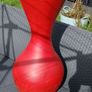Beautiful Massive Tall Red/Black Vase Image 3