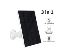 Nivian 3W Solar Panel - MICRO USB - for Security Camera, Solar Panel for DC 5V Outdoor