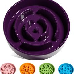 Ceramic Slow Feeder Dog Bowl Medium 675ml Puzzle - Brand New Sealed