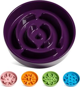 Ceramic Slow Feeder Dog Bowl Medium 675ml Puzzle - Brand New Sealed