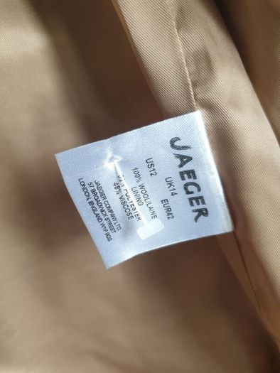 Jaeger Wool Coat Size Uk 14