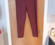 Faux Leather  Red Jeggins.   S.16.