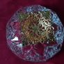 Killarney Crystal Cut Crystal Glass Happy Anniversary Lidded Jewelry Dish / Bowl With 22 Carat Gold Cover Handle and Footed Base Finishing Made In Ireland Image 8