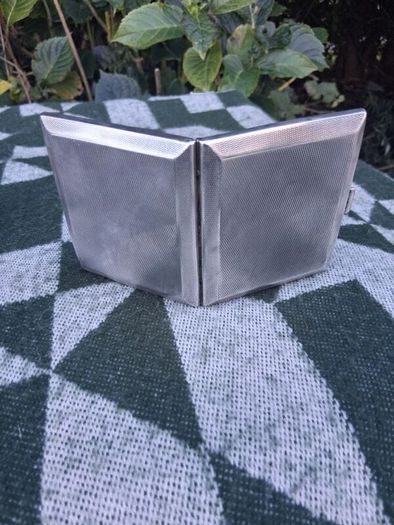 Art Deco Sterling Silver Cigarette Case(101 Grams)