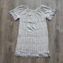 White mini off shoulder dress, size 10, Made in Italy Image 7