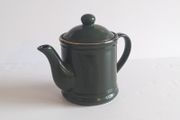 Vintage 1996 Taiwan Ceramic Green Teapot