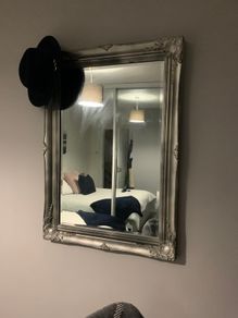 Antique Silver rectangular Mirror