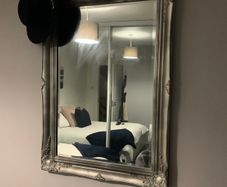 Antique Silver rectangular Mirror