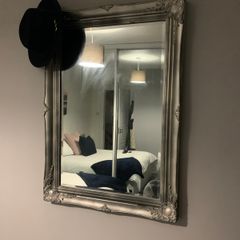 Antique Silver rectangular Mirror