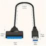SATA To USB Cable, USB 3.0 To SATA III Hard Driver Adapter Compatible For 6.35 Cm HDD And SSD Image 3