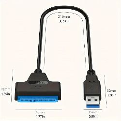 SATA To USB Cable, USB 3.0 To SATA III Hard Driver Adapter Compatible For 6.35 Cm HDD And SSD