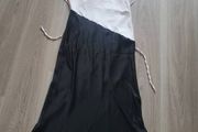Black and white midi dress size M