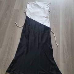 Black and white midi dress size M