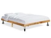 Bed Frame Solid Mango Wood 200x200 cm