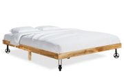 Bed Frame Solid Mango Wood 200x200 cm