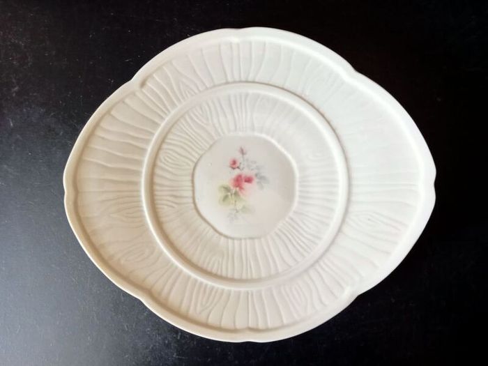 Irish Parian Donegal China Rose Tea Bread Plate